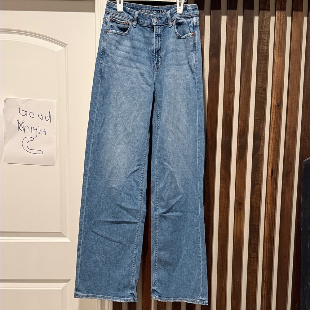 American Eagle Outfitters Super High-Rise Baggy Wide Leg Jeans